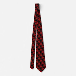Black Red Play Tie - Modern Slips