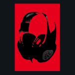 Black Red Pop Art-hörlurar Poster<br><div class="desc">Hip hop,  R&B,  Sten,  Heavy Metall,  Techno,  Punk,  Rap,  Classic,  African American,  Jazz... . Vi kärlek musik,  vi kärlek lyssnar på cd,  radio. Upplev videoklipp,  mixer,  mixer,  omblandningar,  omslag och omslag.</div>