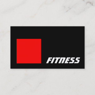 Black Red Rand Fitness Sport Affärskort Visitkort