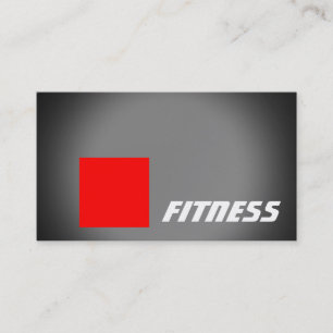 Black Red Rand Fitness Sport Affärskort Visitkort