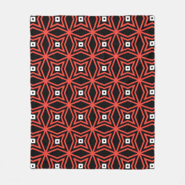 Black Red Star Gothic Geometric Classic Mönster Fleecefilt