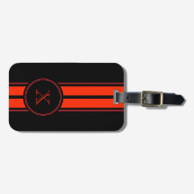 Black Red Tävla Rand Monogram