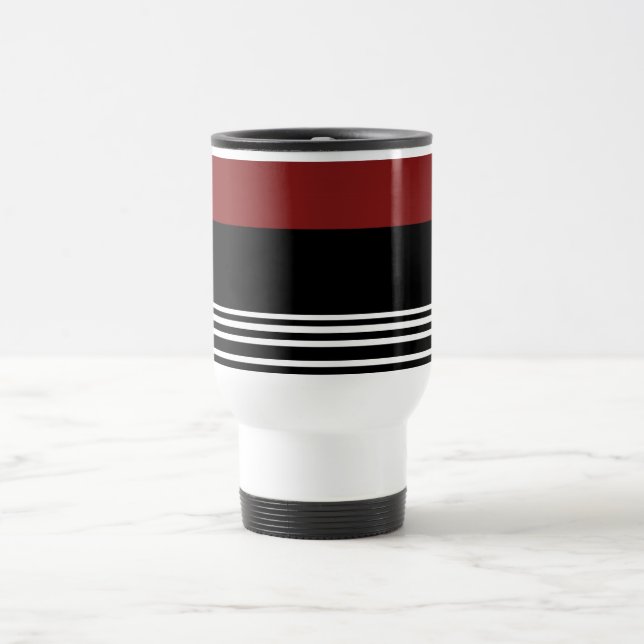 Black Red White>KaffeTravel Mugg (Center)