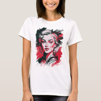 Black & Red Woman 1 T Shirt