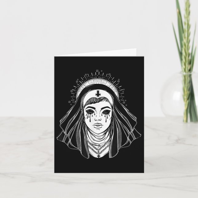 Black Religion Goth Sister - Evil Goth Kor Tatto Kort (Framsida)