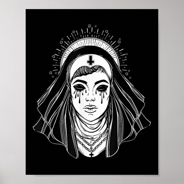 Black Religion Goth Sister - Evil Goth Kor Tatto Poster (Framsidan)