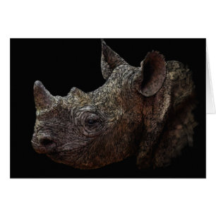 Black Rhino Hälsningskort