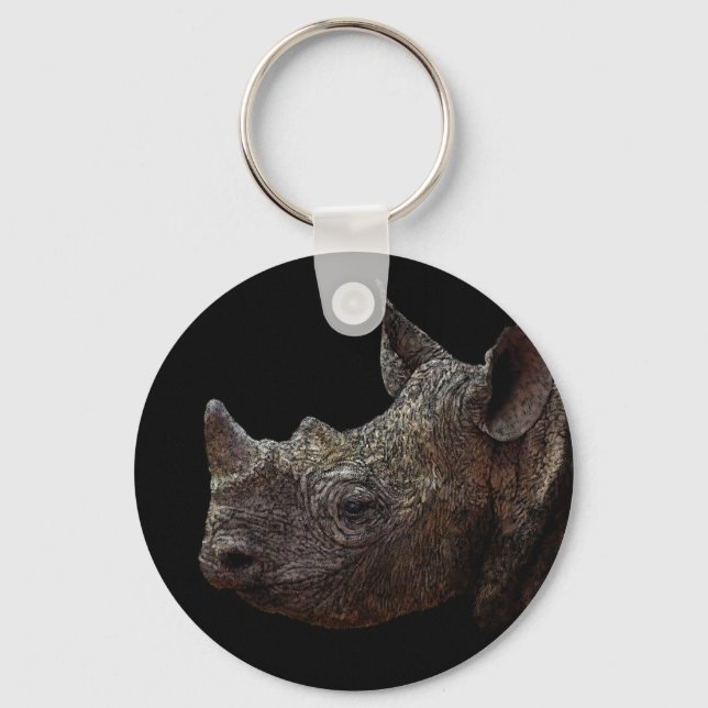 Black Rhino Nyckelring (Framsida)