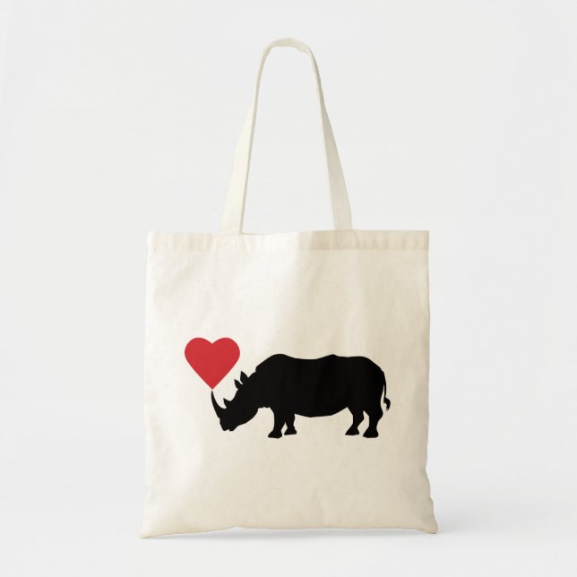 Black-Rhino-with-Heart Tygkasse (Framsidan)