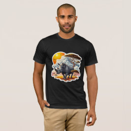 BLACK RHINOCEROS 10 T SHIRT