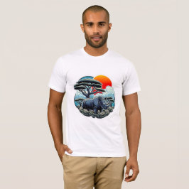 BLACK RHINOCEROS 7 T SHIRT