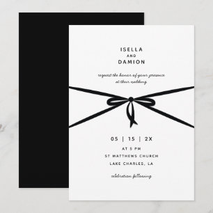BLACK RIBBON & BOW INBJUDNINGAR