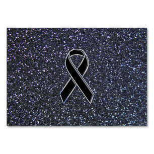 Black Ribbon Decor Bordsnummer