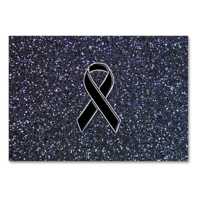Black Ribbon Decor Bordsnummer (Framsidan)