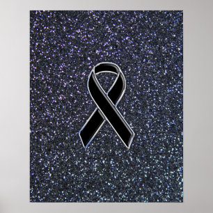 Black Ribbon Decor Poster