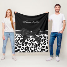 Black Ribbon Leopard Skriv ut