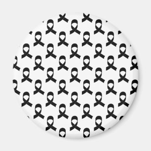 Black Ribbon Mönster Magnet