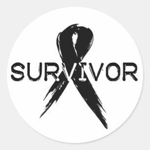 Black Ribbon - Survivor Runt Klistermärke