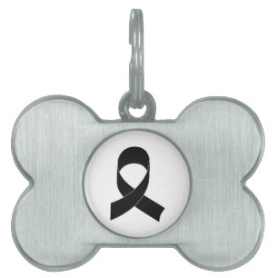 Black Ribbon Teckning ID-bricka Husdjur