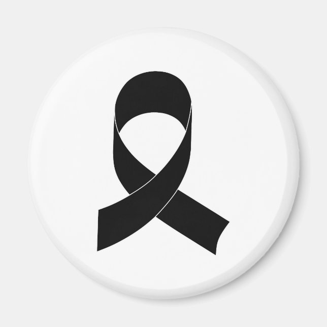 Black Ribbon Teckning Magnet (Framsidan)