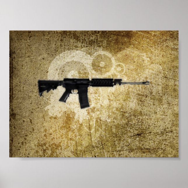 Black Rifle AR-15 från Phil's Art Online Poster (Framsidan)
