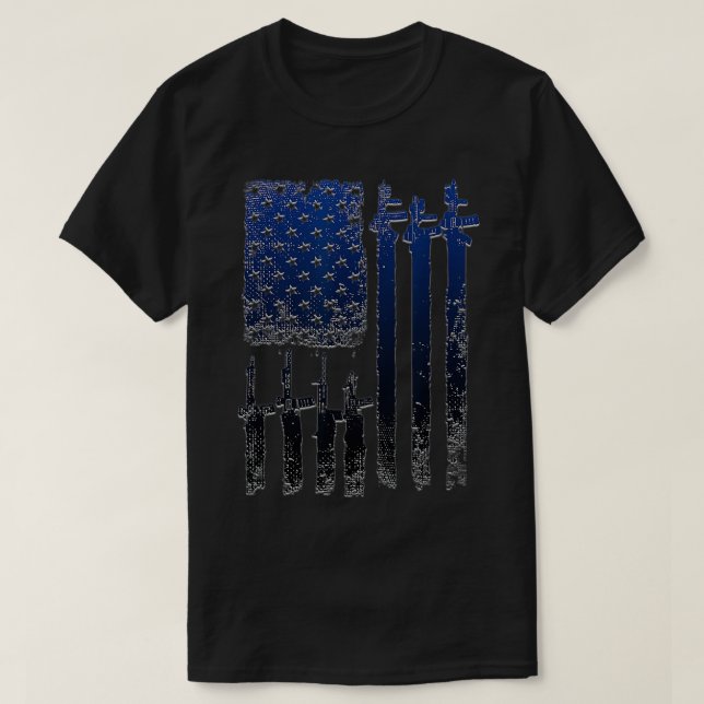 Black Rifle Coffee Shirts För manar T Shirt (Design framsida)