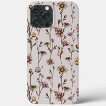 Bläck Ritad Daisy iphone case