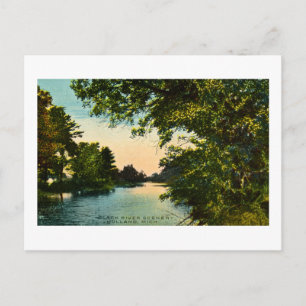Black River Scenery, Holland Michigan Vykort