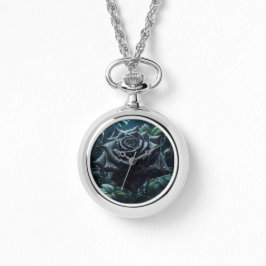 Black Ro Blommigt Armbandsur