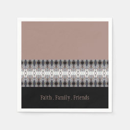 Black Ro Blue Grått Decorative Pappersservett