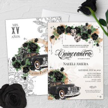 Black Ro Chicana Classic Lowrider Car Quince