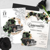 Black Ro Chola Lowrider Chicana Quinceanera