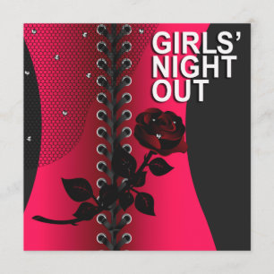 Black Ro Corset Girls Natt ut   Korall Inbjudningar