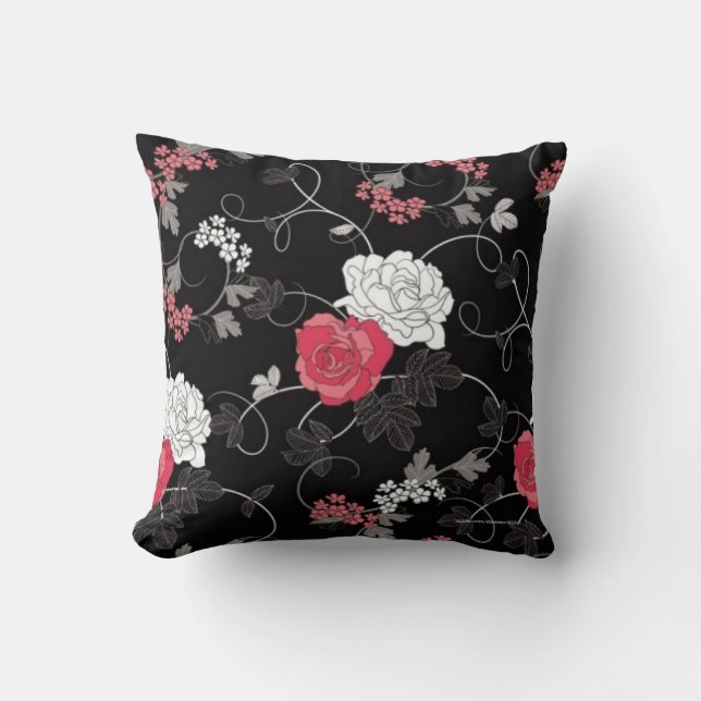 Black Ro Designer Pillow Kudde (Framsida)