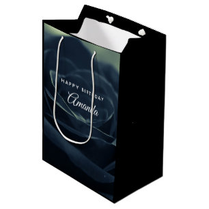 Black Ro Flower Mörk Gothic Vibe Birthday