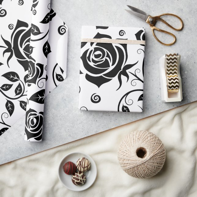 Black Ro Halloween Presentpapper (Hantverk)
