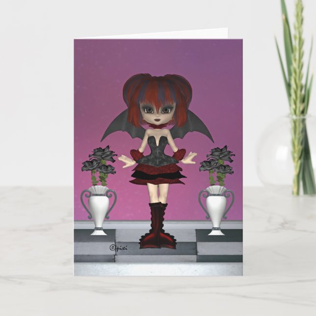 "Black Ro"-hälsningskort Kort (Framsida)