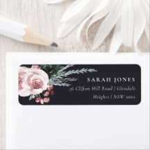 BLACK  RO HOLLY BERRY NEW YEAR ADRESS