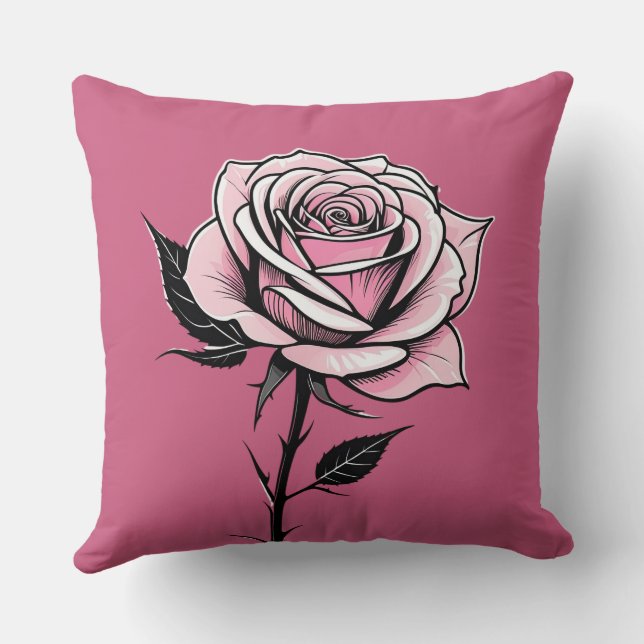 Bläck Ro (rosa) Kudde (Baksida)