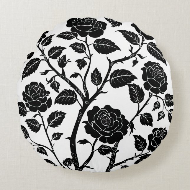 Black Ro Rund Kudde (Framsidan)