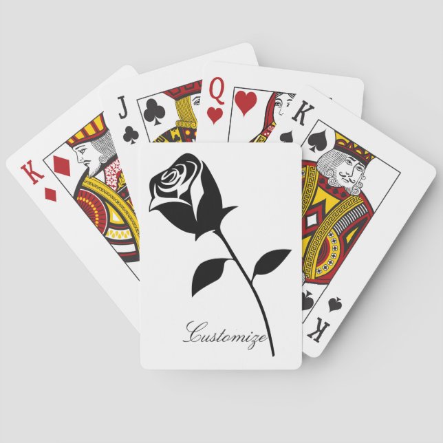 Black Ro Valentine Flower Thunder_Cove Casinokort (Baksidan)