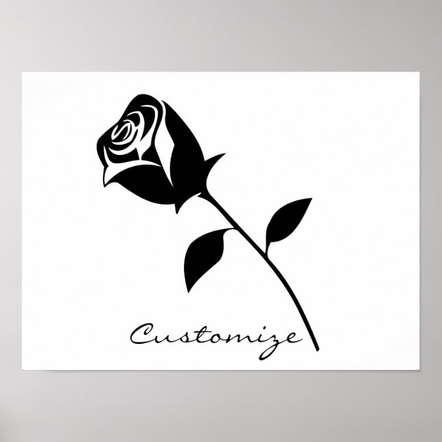 Black Ro Valentine Flower Thunder_Cove Poster (Framsidan)
