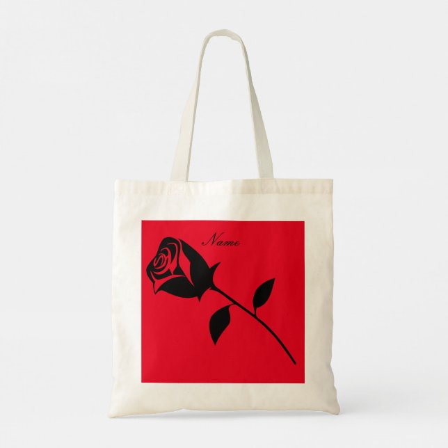 Black Ro Valentine Flower Thunder_Cove Tygkasse (Baksida)