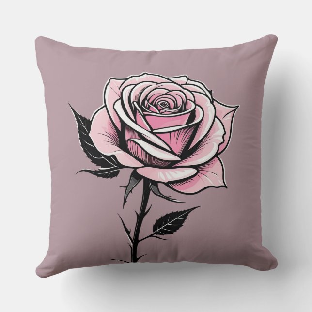 Bläck Ro (vintagens rosa) Kudde (Baksida)