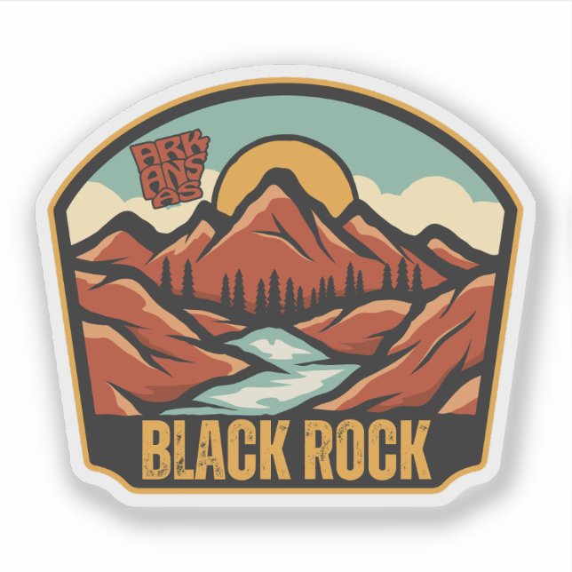 Black Rock, Arkansas  Klistermärken (Framsida)