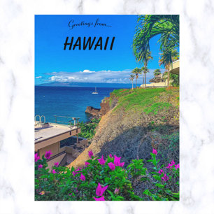Black Rock Beach Lahaina Hawaii Vykort