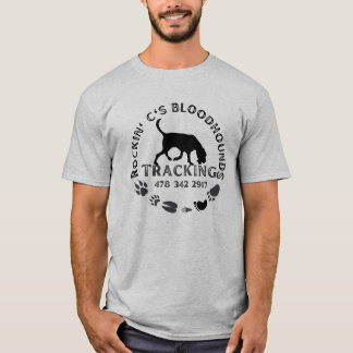 Black Rockin C Bloodhound Grått T-Shirt