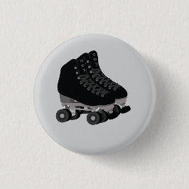 Black Rollerskates Button Knapp
