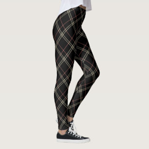 Black Rosa and Beige Elegant Play Leggings