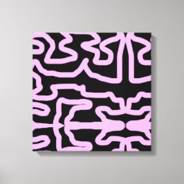 Black rosa canvastryck